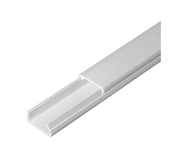 Кабель-канал белый 2-й замок в п/э 20х10 мм (180м/уп) Промрукав