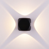 Уличный настенный светодиодный светильник 6Вт 4000К черный IP54 CUBE (a047186) Elektrostandard