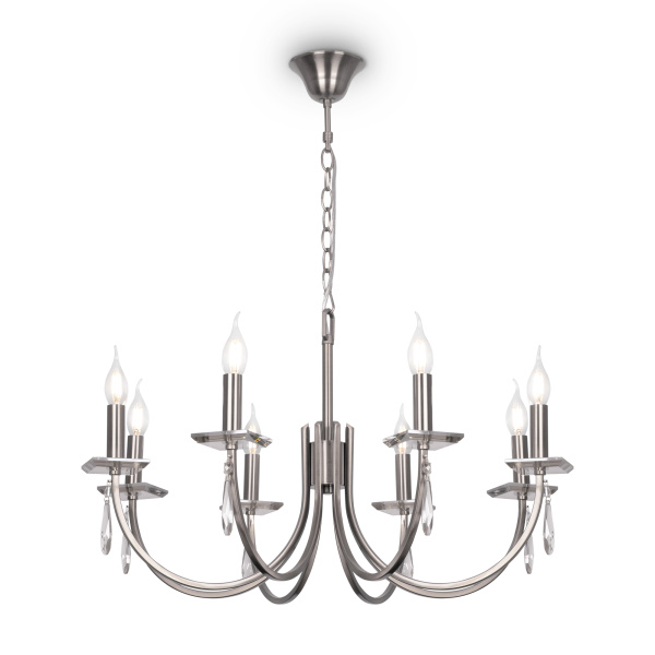 Люстра 8*E14 40Вт Никель IP20 Forte FR1006PL-08N Freya