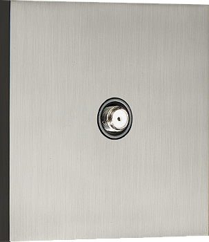 Donel N96 Спутниковая розетка SAT 1 Вых.: 950-2400 МГц, (F-разъём), Вороненая сталь, серия DT