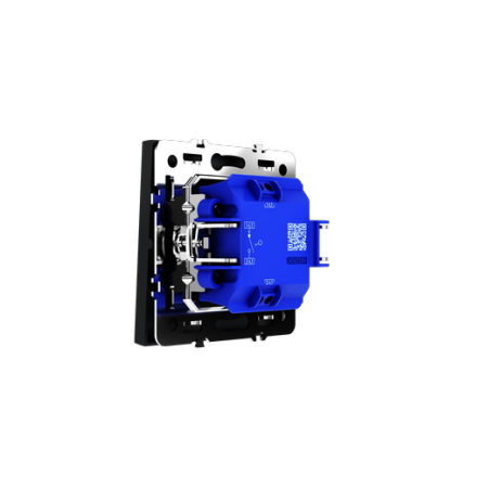 Выключатель встраиваемый Voltum S70 одноклавишный 10А, (графит)