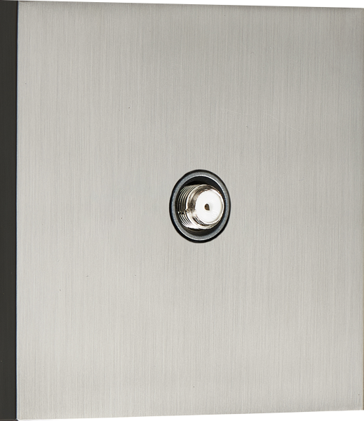 Donel N96 Спутниковая розетка SAT 1 Вых.: 950-2400 МГц, (F-разъём), Вороненая сталь, серия DT