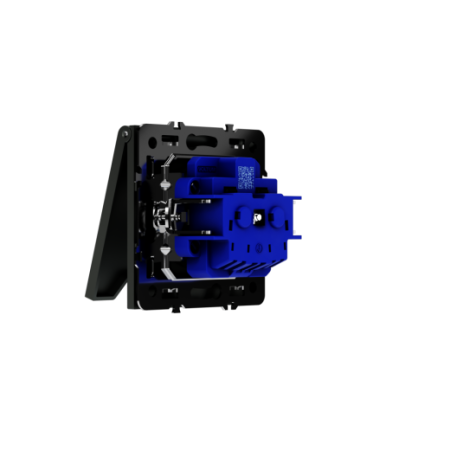 Розетка встраиваемая Voltum S70 с заземлением, защитными шторками и крышкой 16А, (титан)