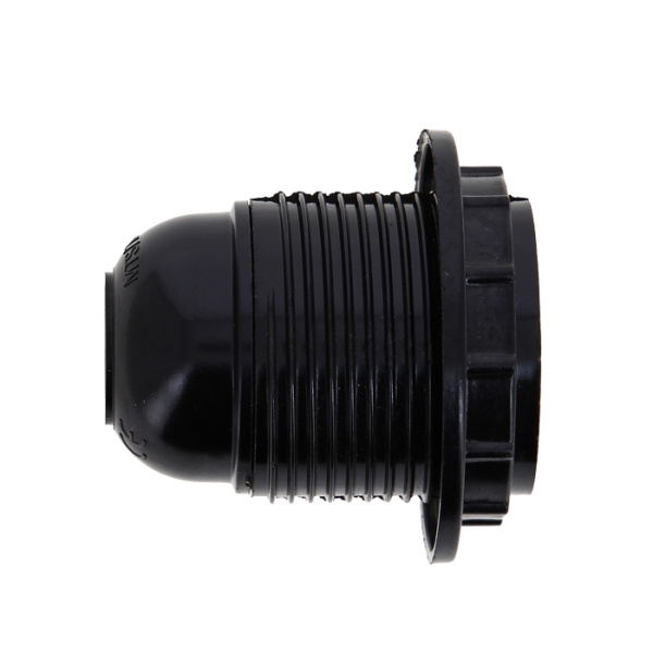 Патрон карболитовый с кольцом Е27 черн, без наклейки PROxima EKF