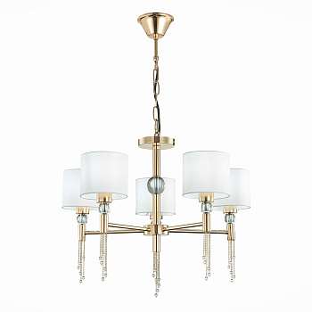 Светильник подвесной Золотистый/Белый E27 5*60Вт SLE105153-05 EVOLUCE