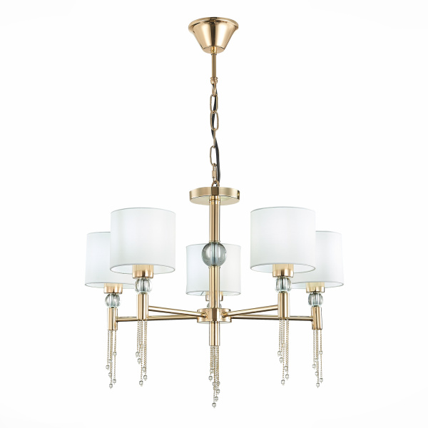 Светильник подвесной Золотистый/Белый E27 5*60Вт SLE105153-05 EVOLUCE