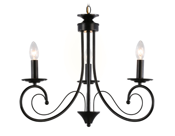 Светильник подвесной TR9606/3 BK черный E14/3 max 40W D560*650 Ambrella Light