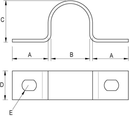 Скоба-держатель изолированного токоотвода DKC