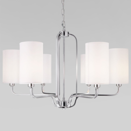 Классическая подвесная люстра 6*E14 40Вт хром IP20 Purezza (60128/6 хром) Eurosvet
