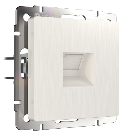 Встраиваемые механизмы Розетка СУ Ethernet RJ-45 . перламутр рифленый IP20 Werkel