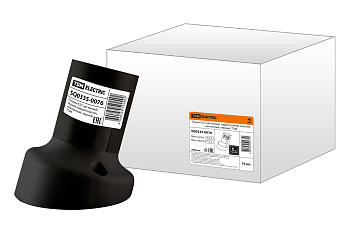 Патрон Е27 настенный, термостойкий пластик, наклонный, черный, TDM Патрон Е27 настенный, термостойкий пластик, наклонный, черный, TDM