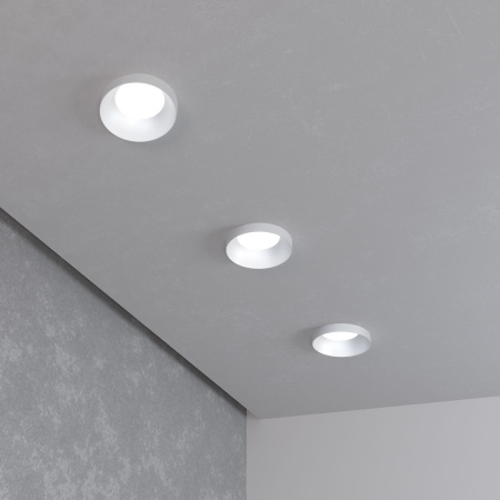 Встраиваемый точечный светильник GU10 серебряный IP20 (a053335) Elektrostandard