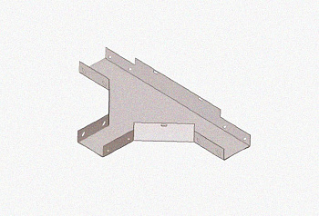 Лоток тройниковый замковый глухой ОТЗГ 500х110 УХЛ1, горячее цинкование, S1,5