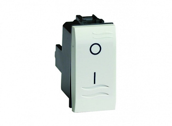 Двухполюсный выключатель, слоновая кость, 1мод. DKC