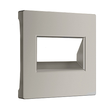 Встраиваемые механизмы Накладка для двойной розетки Еthernet RJ-45 (дымчатый) Werkel