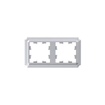 ATLASDESIGN ANTIQUE 2-постовая рамка, универсальная, алюминий Systeme Electric