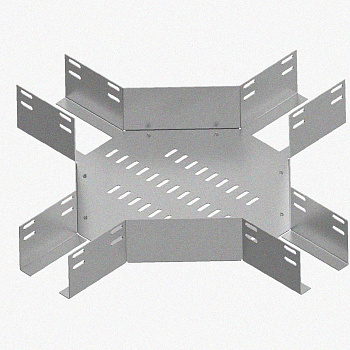 Лоток крестообразный перфорированный КМ 600х80 УХЛ1, оцинкованный лист, S1,5
