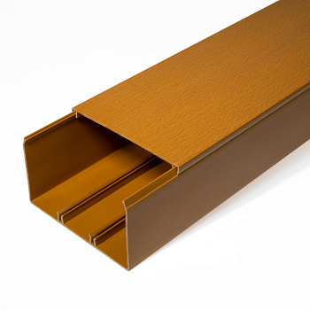 Кабель-канал бук 2-й замок в п/э 100х60 мм (8 м/уп) Промрукав