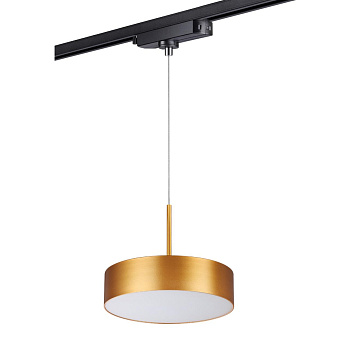 Св-к трековый,провод 1.2м IP20 LED 30W 4000K 2600Лм 100-265V матовое золото PROMETA NOVOTECH