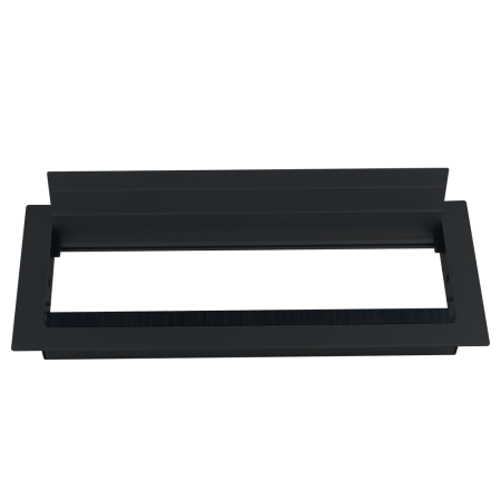 Donel Кабельный громмет (лючок) в стол, 310*120мм, цвет: черный