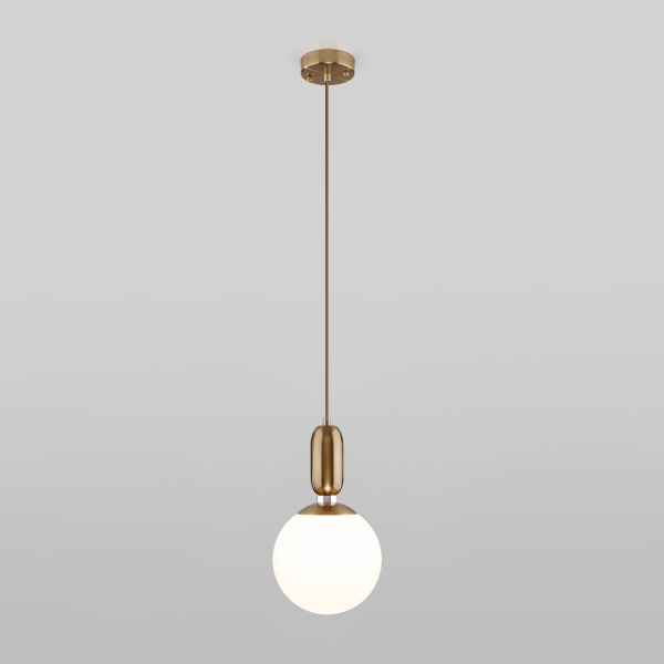 Подвесной светильник с плафоном 1*E27 60Вт латунь IP20 Bubble (50197/1 латунь) Eurosvet