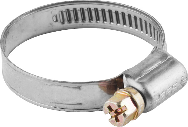 Хомуты НХ-9Н, нерж. сталь, накатная лента 9 мм, 10-16 мм, 5 шт, Профессионал ЗУБР