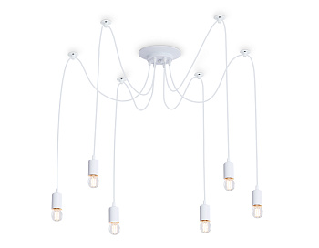 Подвесная люстра в стиле лофт TR8177/6 WH белый E27*6 max 40W D630*910 Ambrella Light