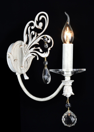 Бра 1*E14 60Вт Белый с Золотом IP20 Salute ARM005-01-W Maytoni