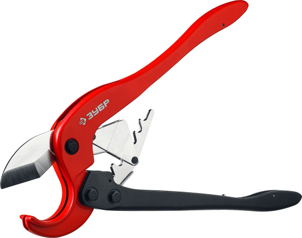 Мощный двуручный труборез по металлопластиковым и пластиковым трубам М-300 до 63 мм ЗУБР Мощный двуручный труборез по металлопластиковым и пластиковым трубам М-300 до 63 мм ЗУБР