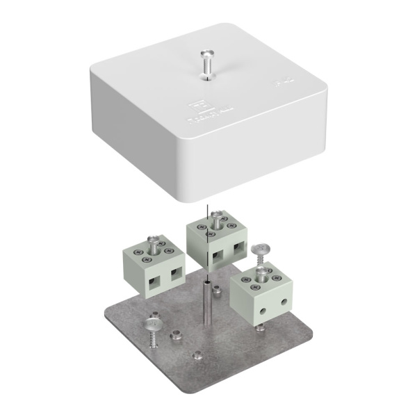 Коробка огнестойкая для кабель-канала 40-0450-FR6.0-6 Е15-Е60 (латунь) 75х75х30 Промрукав (87 шт/уп)