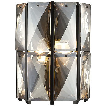 Бра Черный/Янтарный E14 2*40Вт WE148.02.021 WERTMARK