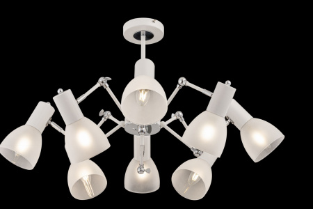 Люстра 8*E14 40Вт Белый и Хром IP20 Avery FR5080PL-08W Freya