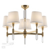 Люстра E14 5*40W LONDON бронзовый/белый/ткань ODEON LIGHT