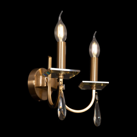 Настенный светильник (бра) 2*E14 40Вт Латунь IP20 Forte FR1006WL-02G Freya