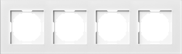 Donel A07 Natural Белое стекло рамка 4-я, серия DB