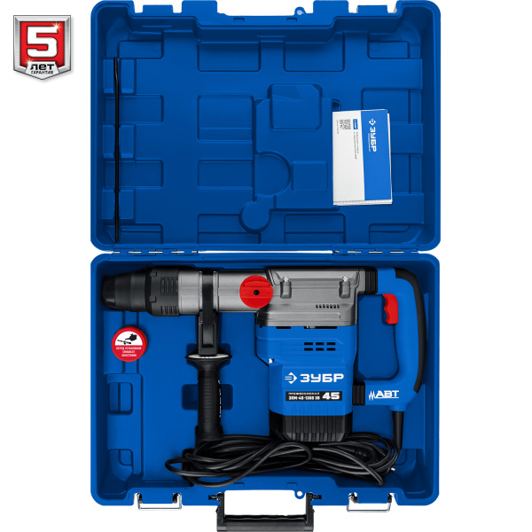 Перфоратор  45 мм, 1350 Вт, АВТ,  SDS-Max, Профессионал ЗУБР