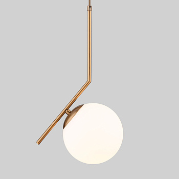 Подвесной светильник с плафоном 1*E27 60Вт латунь IP20 Frost (50153/1 латунь) Eurosvet