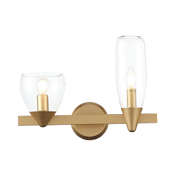 Светильник настенный Золотистый/Прозрачный E14 2*40Вт SL1119.201.02 ST LUCE