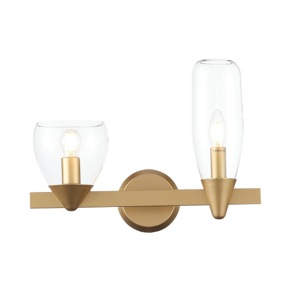 Светильник настенный Золотистый/Прозрачный E14 2*40Вт SL1119.201.02 ST LUCE
