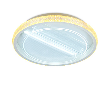 Потолочный светодиодный светильник с пультом FA602 WH белый 88W D470*90 (ПДУ РАДИО 2.4) Ambrella Light