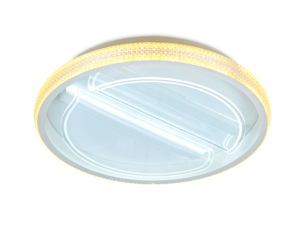 Потолочный светодиодный светильник с пультом FA602 WH белый 88W D470*90 (ПДУ РАДИО 2.4) Ambrella Light