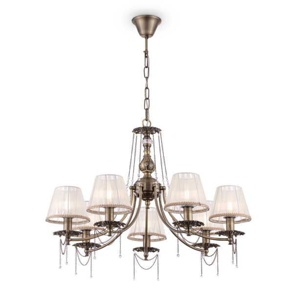 Люстра 7*E14 40Вт Латунь IP20 Rapsodi RC305-PL-07-R Maytoni