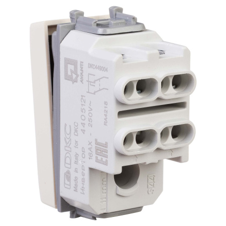 Перекрестный переключатель модульный, "Avanti", "Ванильная дымка", 1 модуль DKC