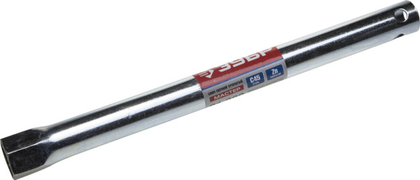 Ключ свечной "Мастер" трубчатый, торцовый с резинкой, 280мм, 21мм ЗУБР