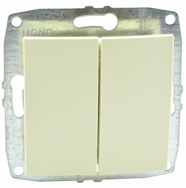 Despina/Larissa Механизм выключателя СУ 2 кл. 10А кремовая IP20 Mono