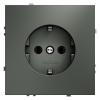 Розетка встраиваемая Voltum S70 с заземлением 16А, (титан)