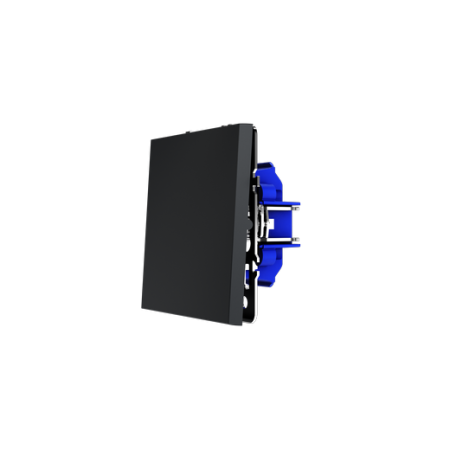 Выключатель встраиваемый Voltum S70 одноклавишный 10А, (графит)