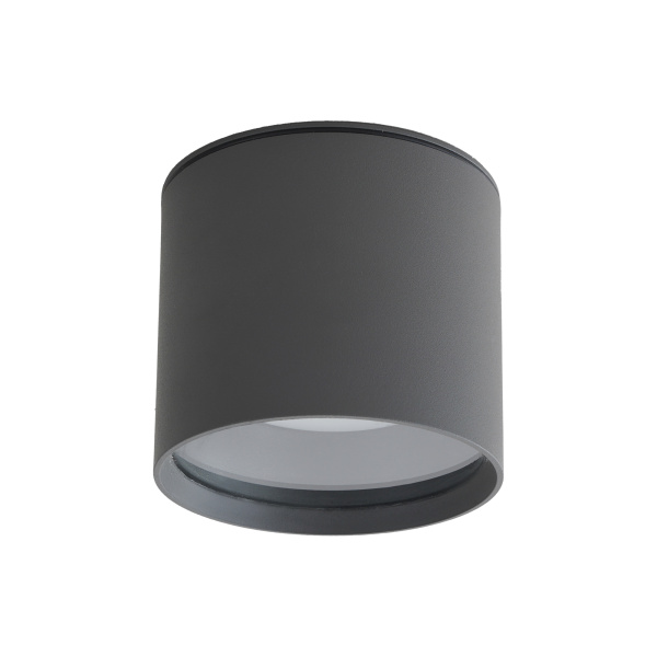 11-115 Светильник уличный, потолочный, 1хMAX 15Вт, 1хGX53, ~230В/50Гц, IP54, ø96х83мм, графит, алюминий, лампа в комплект не входит APEYRON