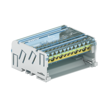 Шина нулевая в корпусе на DIN-рейку SNK-2-4-07 Tekfor