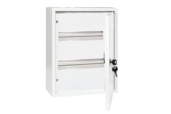 Корпус металлический ЩРН-24+ с полунадрезным окном на задней стенке (350х300х120) Народный TDM